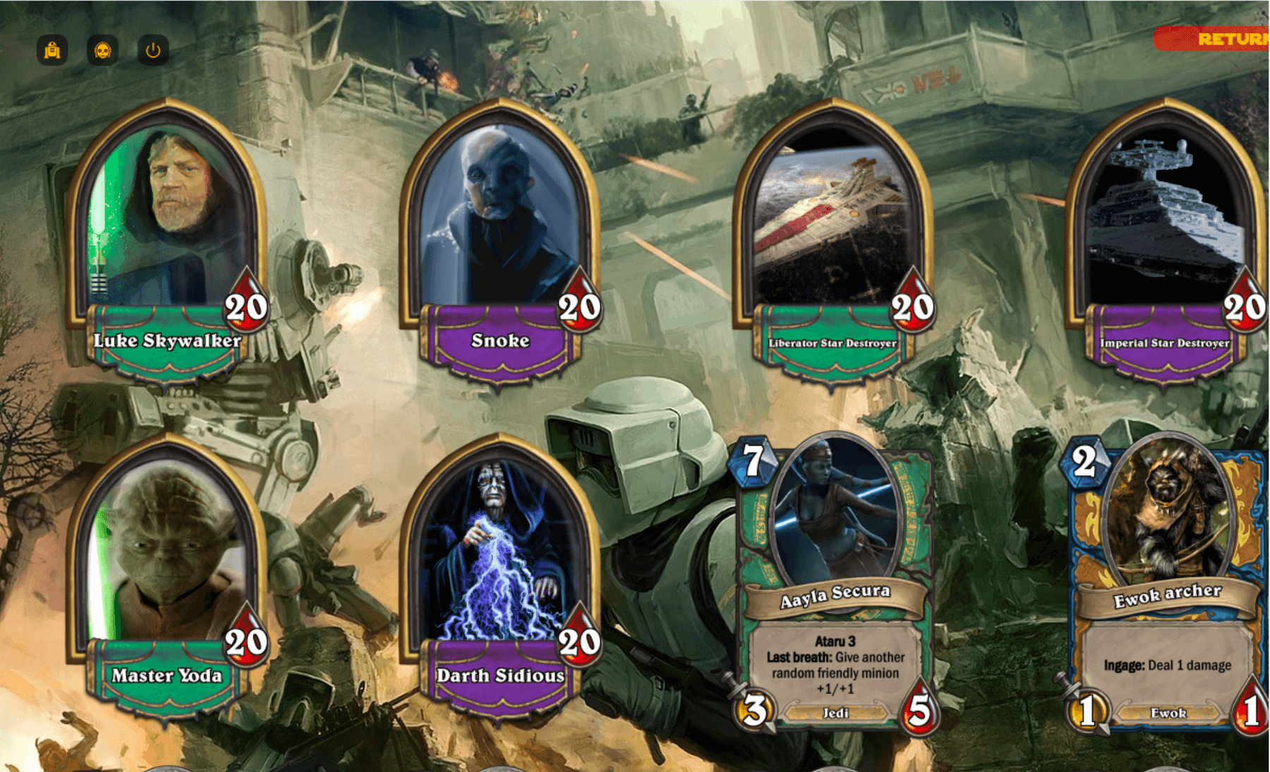 View of the application