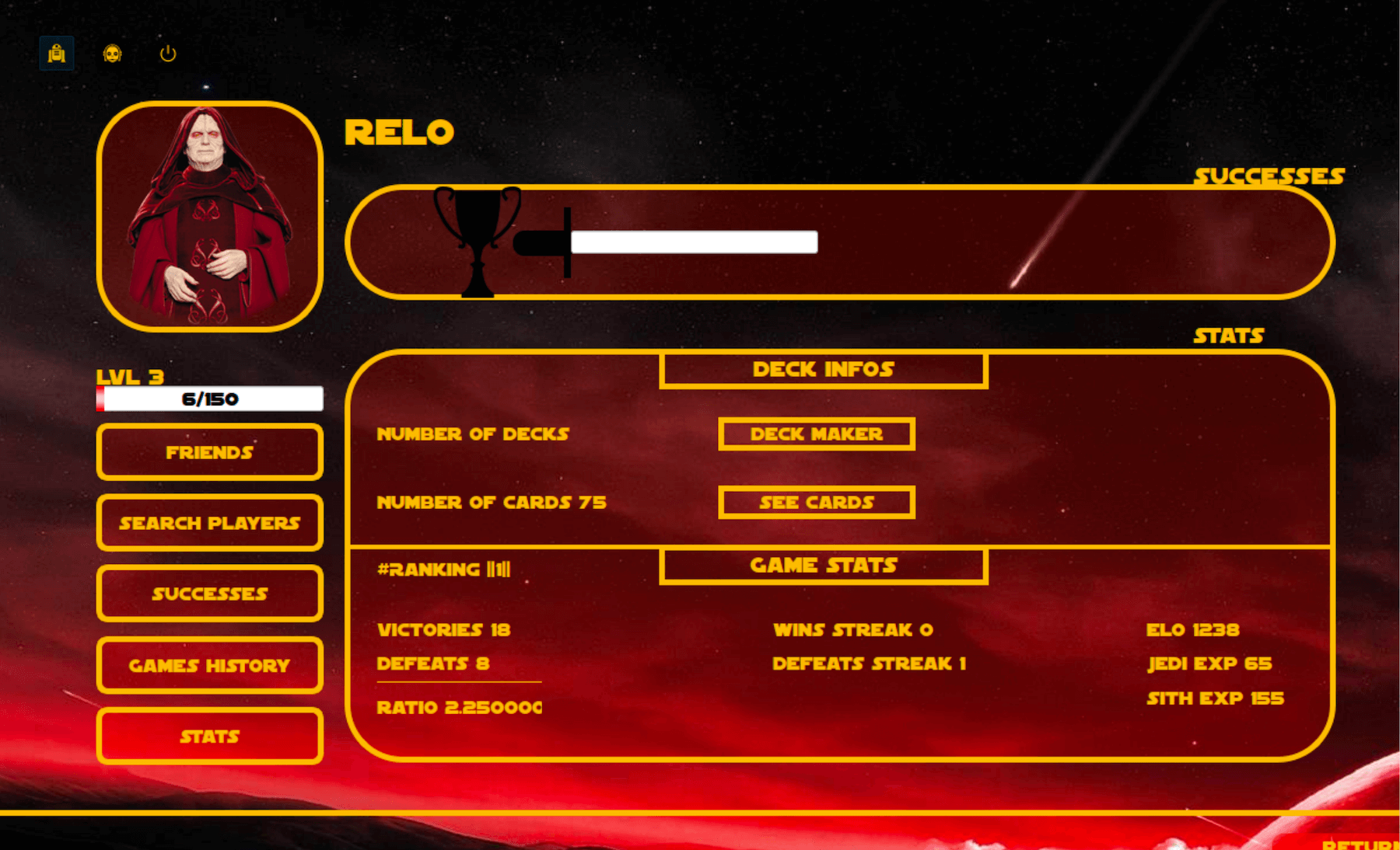 View of the application